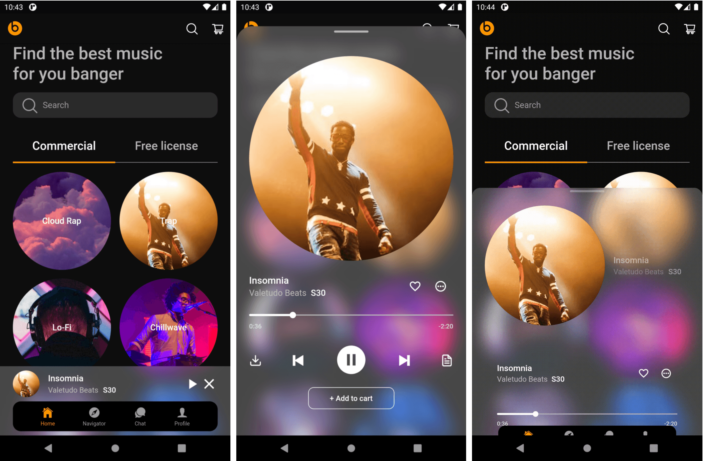 Flutter: Glass Modal Bottom Sheet